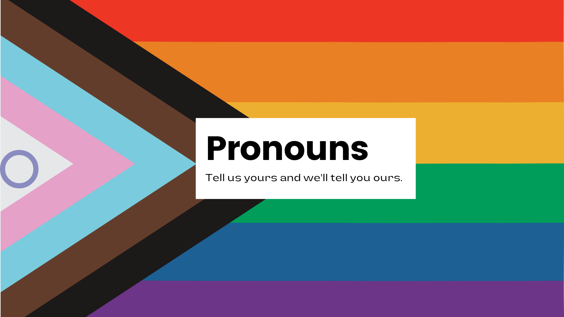Tell us your pronoun and we'll tell you ours