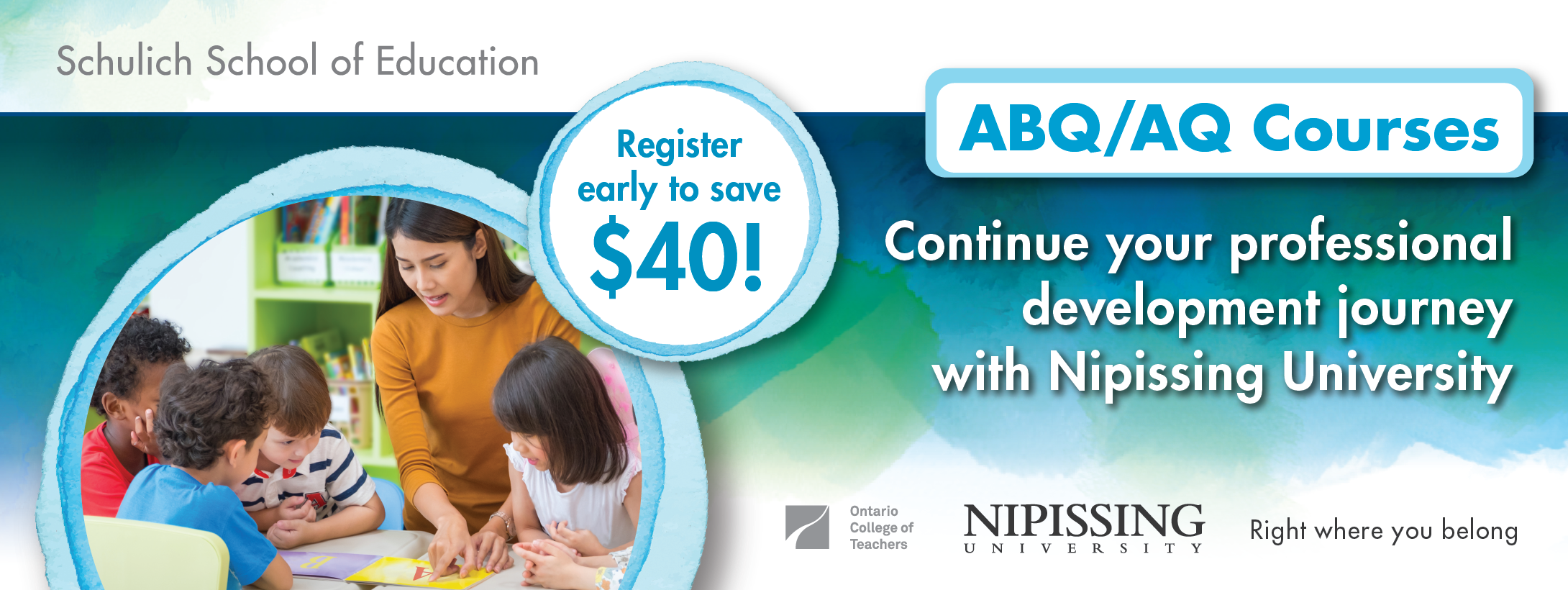 Continue your professional development journey at Nipissing University