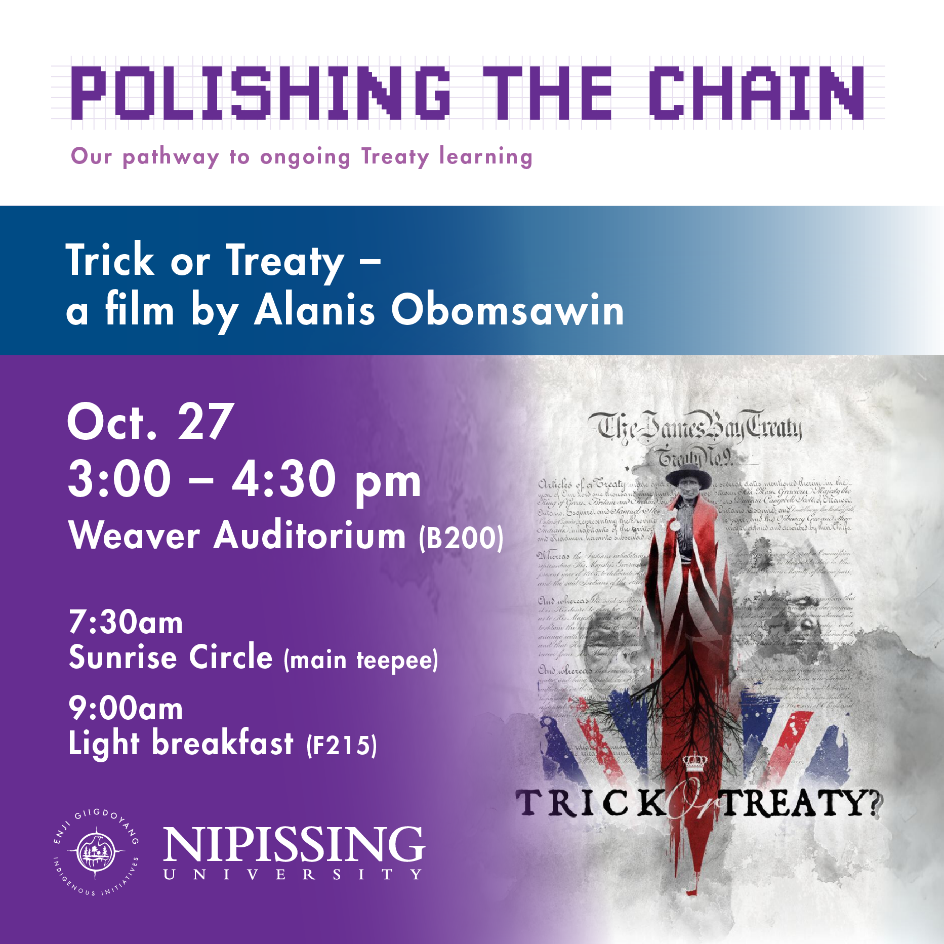 'Trick or Treaty?' Film Screening