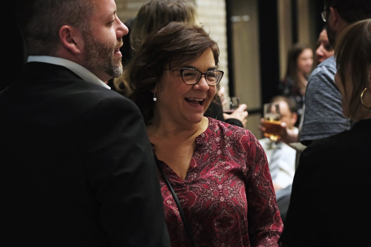 Alumni Awards 2022 participants laughing