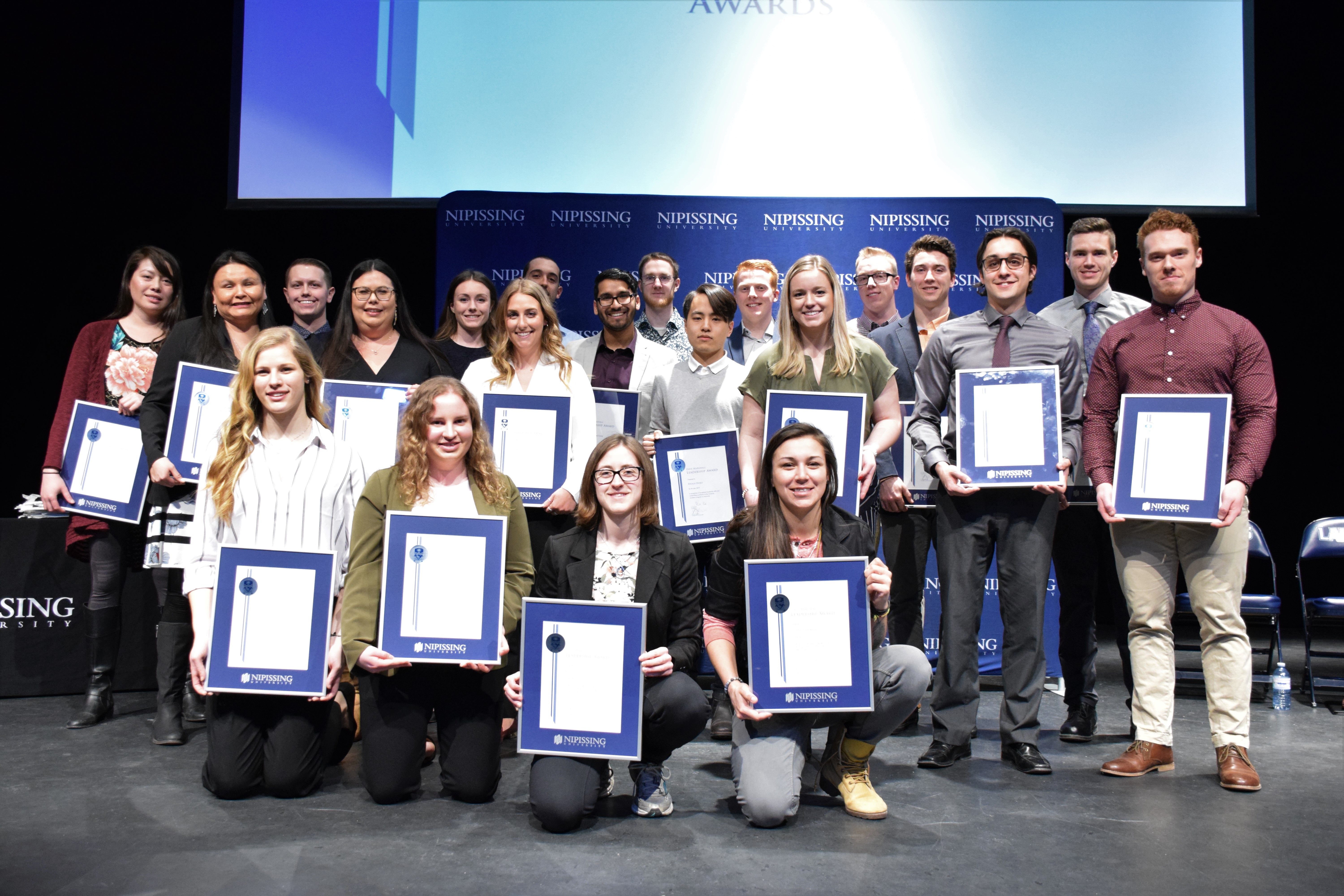 Group photo of Dave Marshall Leadership Award Recipients from 2019