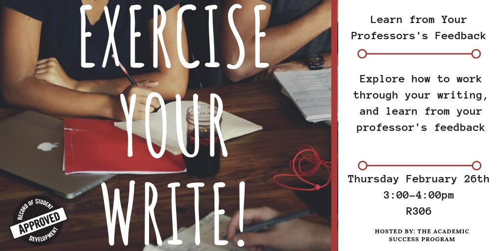 Exercise Your Write Learn from your Professor's Feedback
