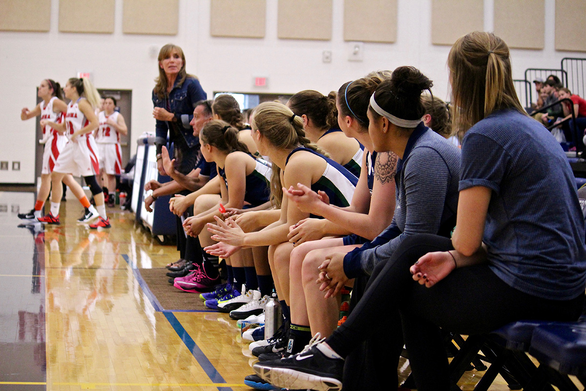 Women's Basketball bench