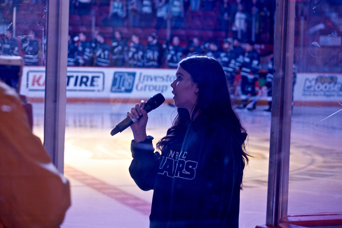 National anthem singer