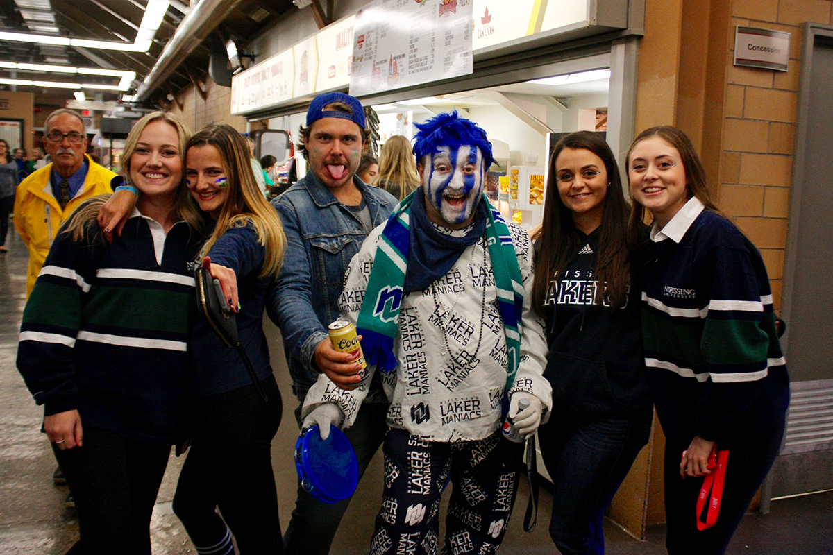 Fanatics at hockey game