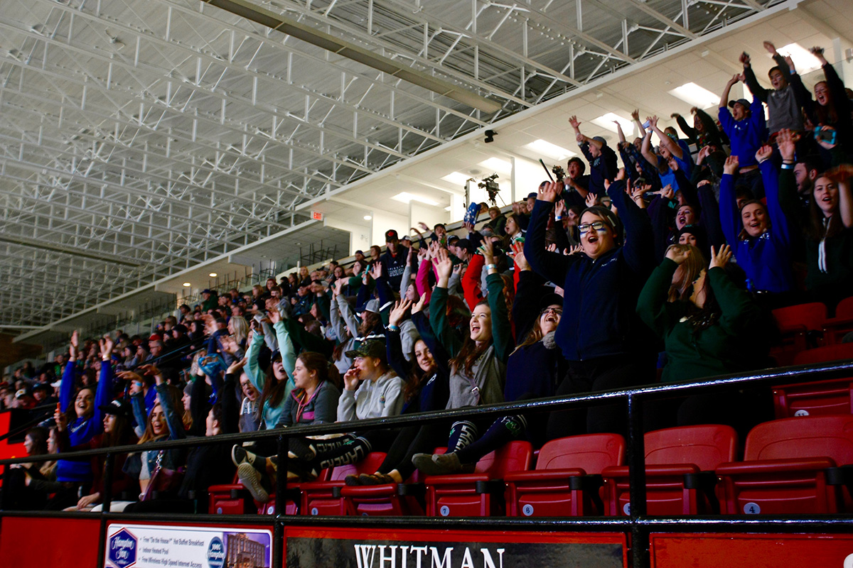 Crowd cheers