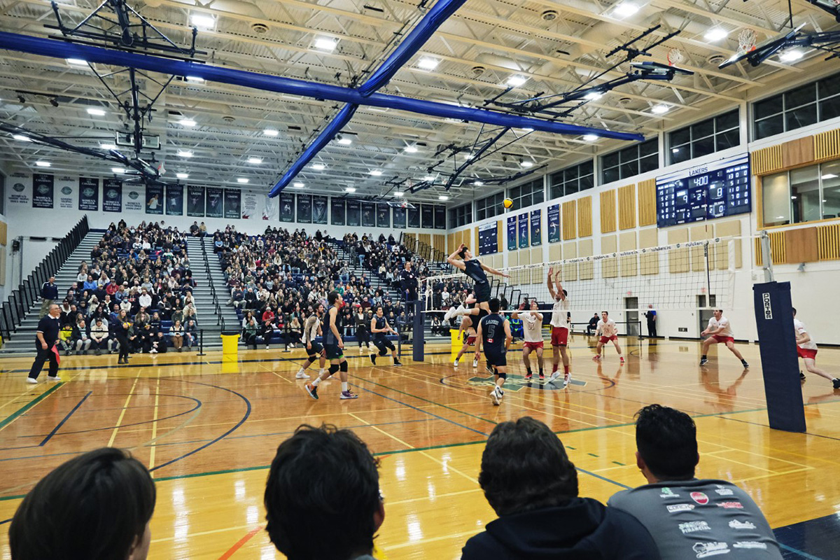 Men's Volleyball action