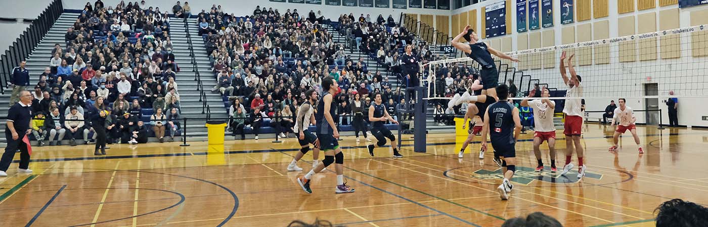 Homecoming volleyball action