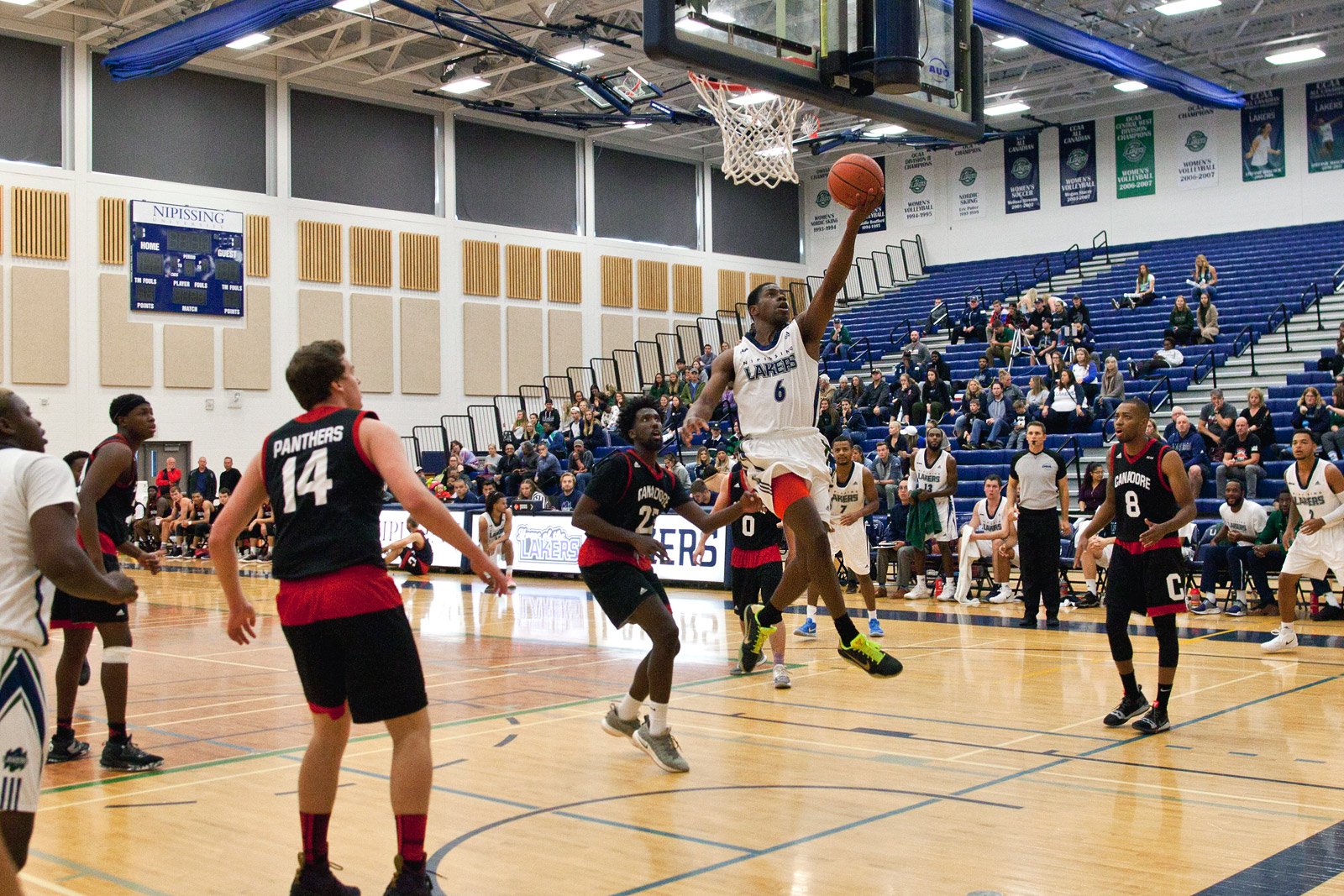 Basketball action