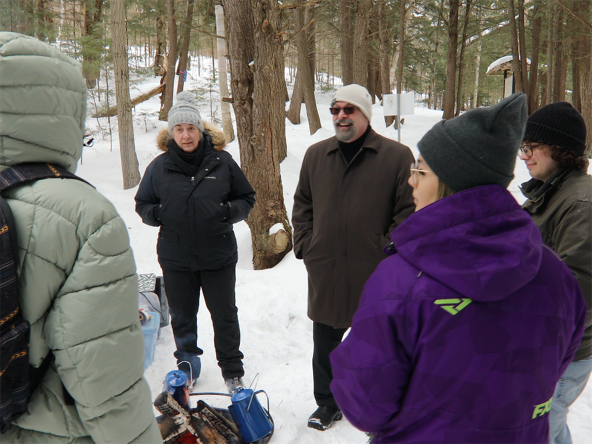 INDG 4606 Indigenous Mobilization and Resistance: In February 2023, the class organized a scavenger hunt and campfire on the trails to celebrate Indigenous mobilization and resistance in relation to wellbeing, knowledge and place.