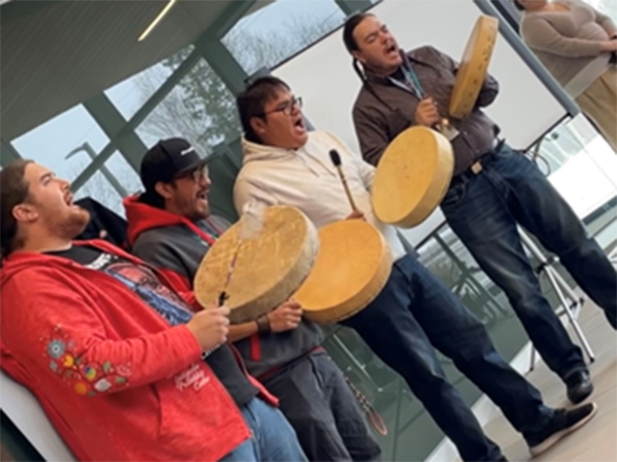 Putting theory into action: INDG 3106 Indigenous Health and Wellness students created an awareness-raising event and donation drive as part of the 16 Days of Activism Against Gender-Based Violence November 28, 2022.