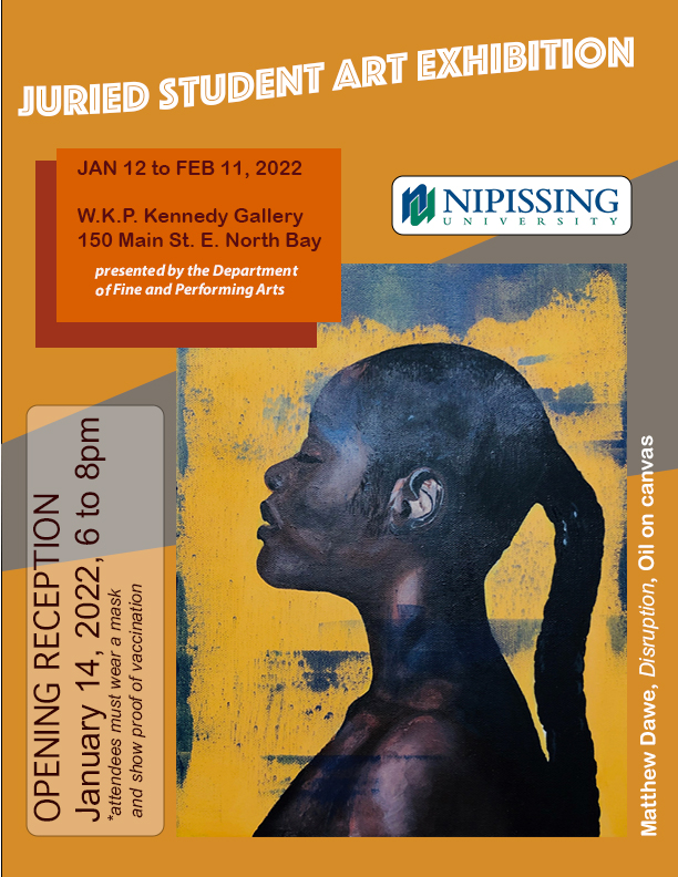 Juried Student Art Exhibition poster 2022