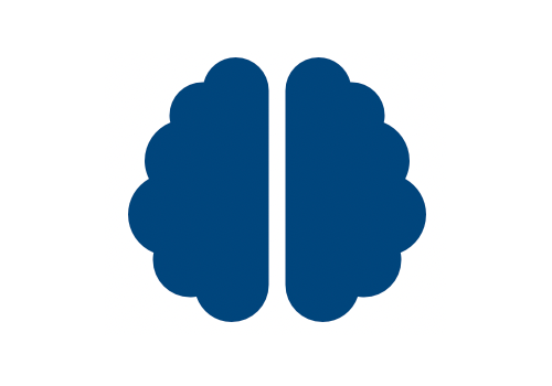 Icon of a brain to represent leisure learning