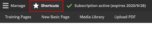 Admin Toolbar