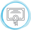 Icon of a certificate