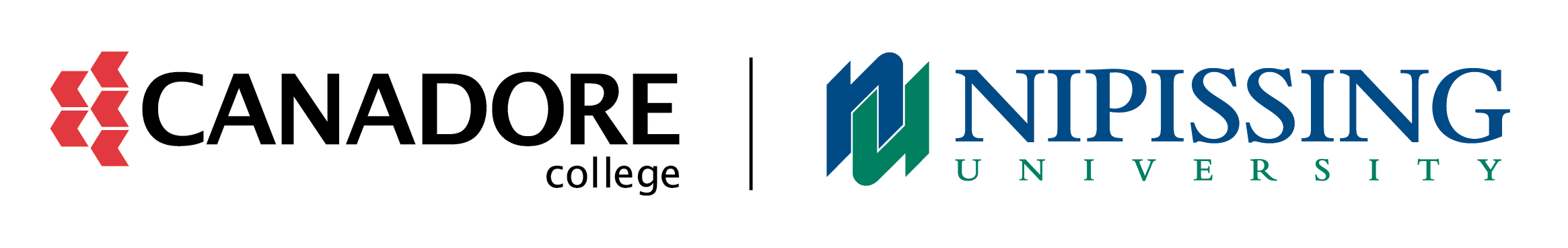 Canadore College and Nipissing University logos