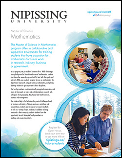 Master of Science in Mathematics program brochure