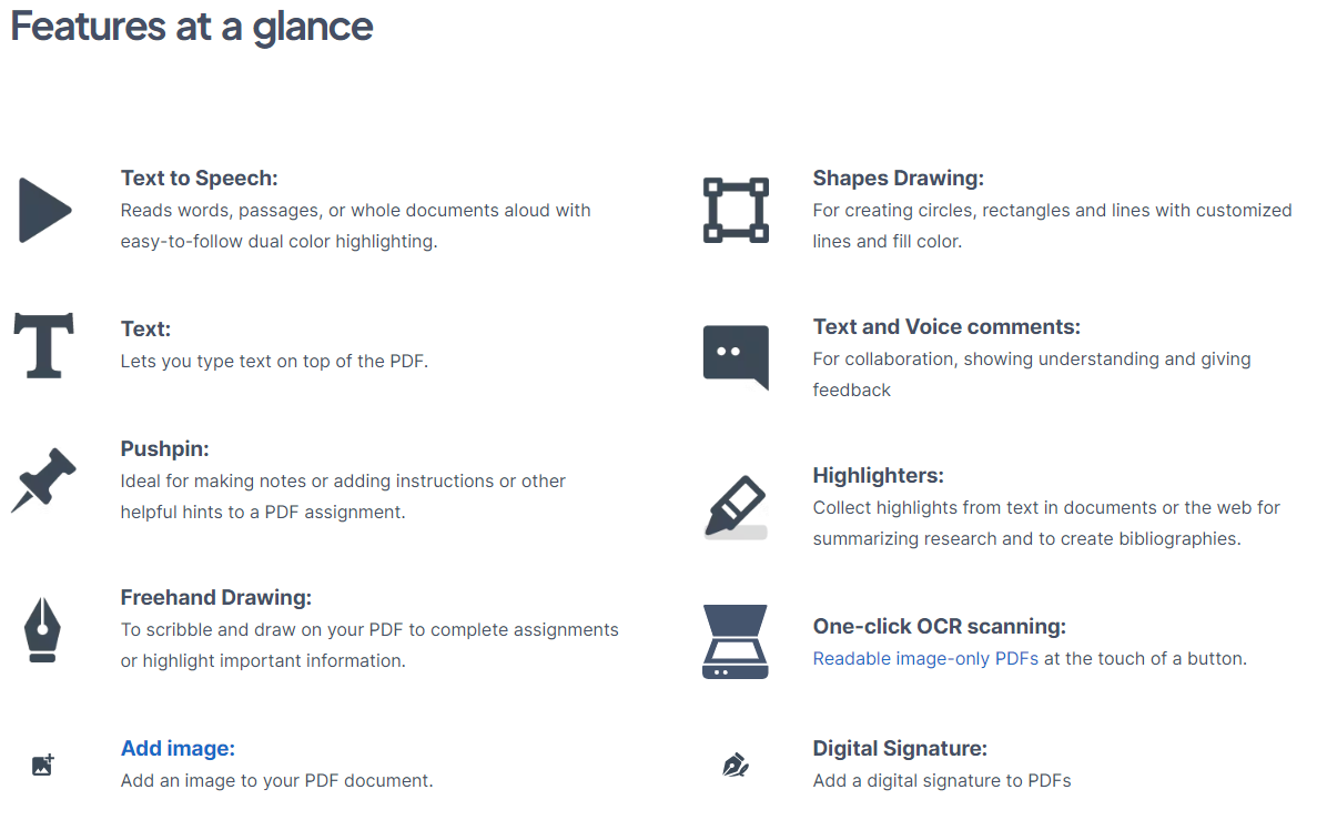 OrbiteNote Features at a glance
