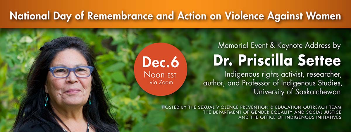 National Day of Remembrance and Action on Violence Against Women keynote speaker