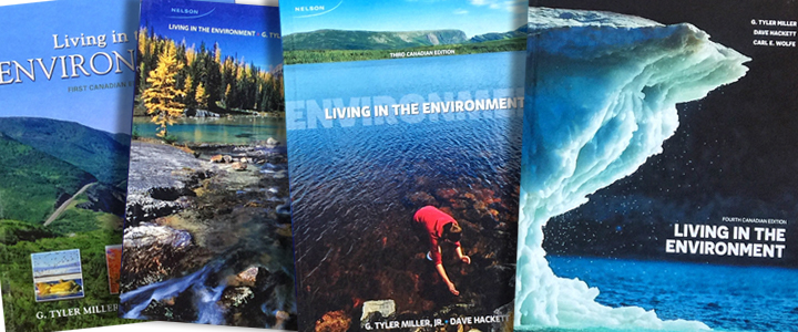 environmental textbooks published by Dr. Dave Hackett