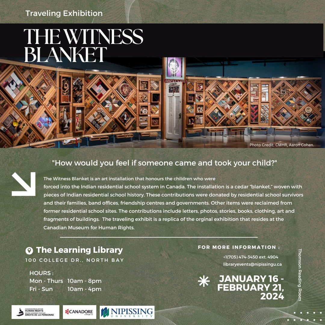 The Witness Blanket exhibition announcement