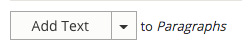 Add Text button