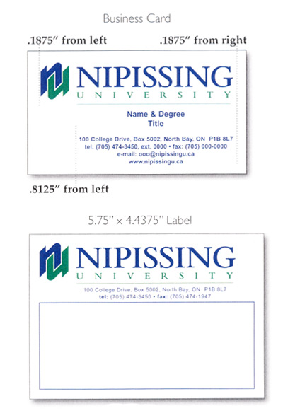 Nipissing Business Cards