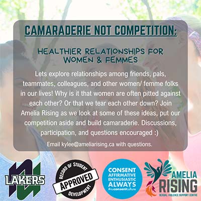 Camaraderie Not Competition poster