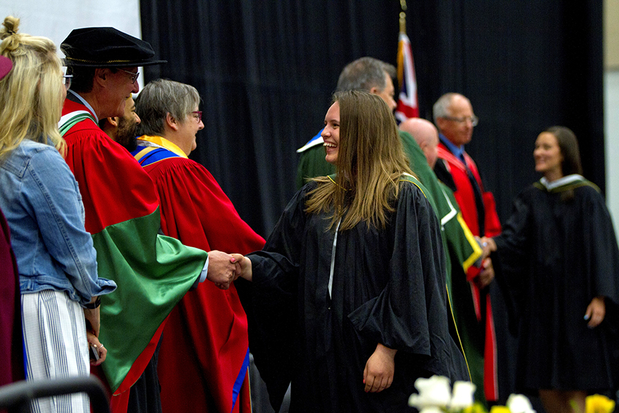 Shaking Prof's Hand