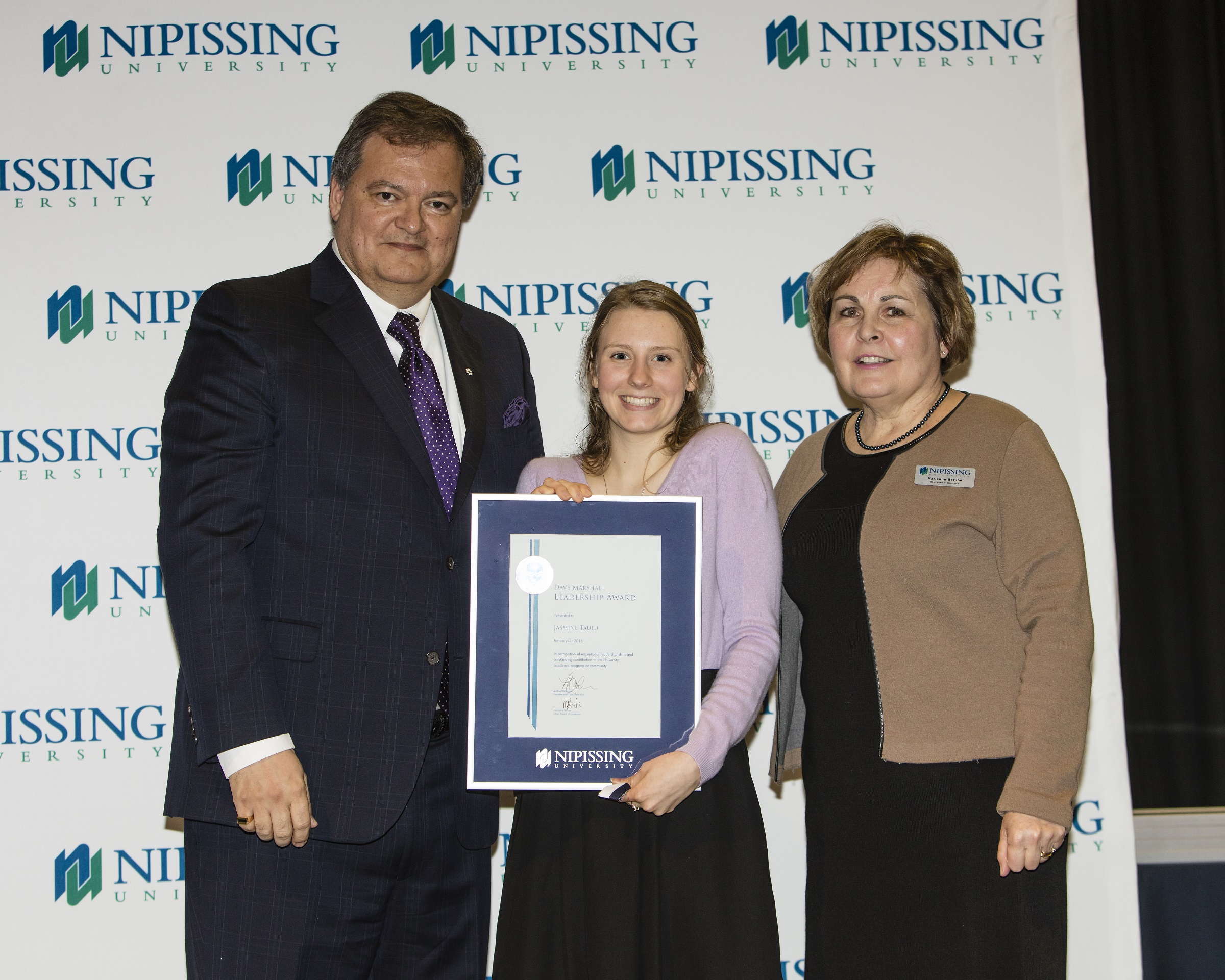 David Marshall Leadership Award presentation 2016