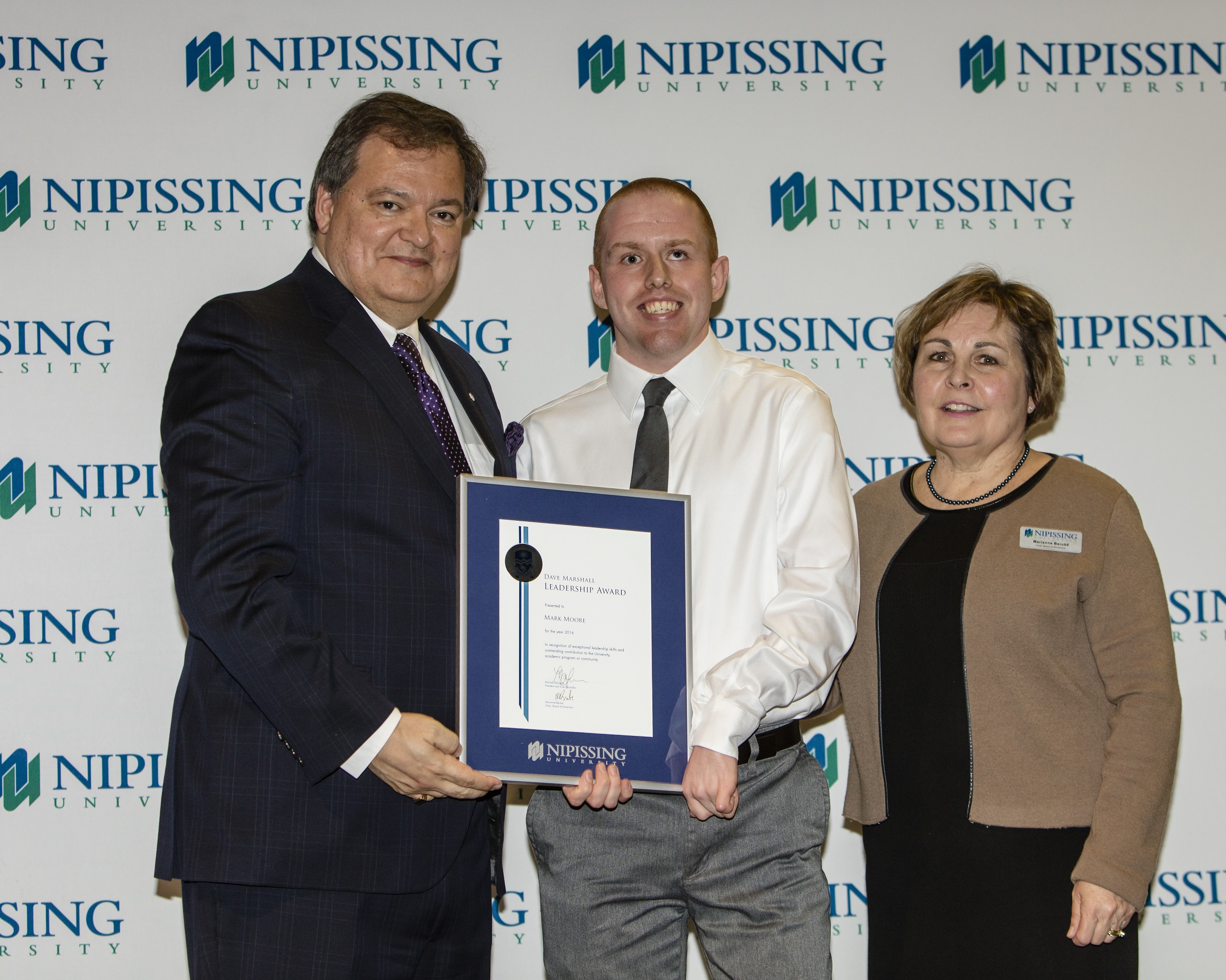 David Marshall Leadership Award presentation 2016