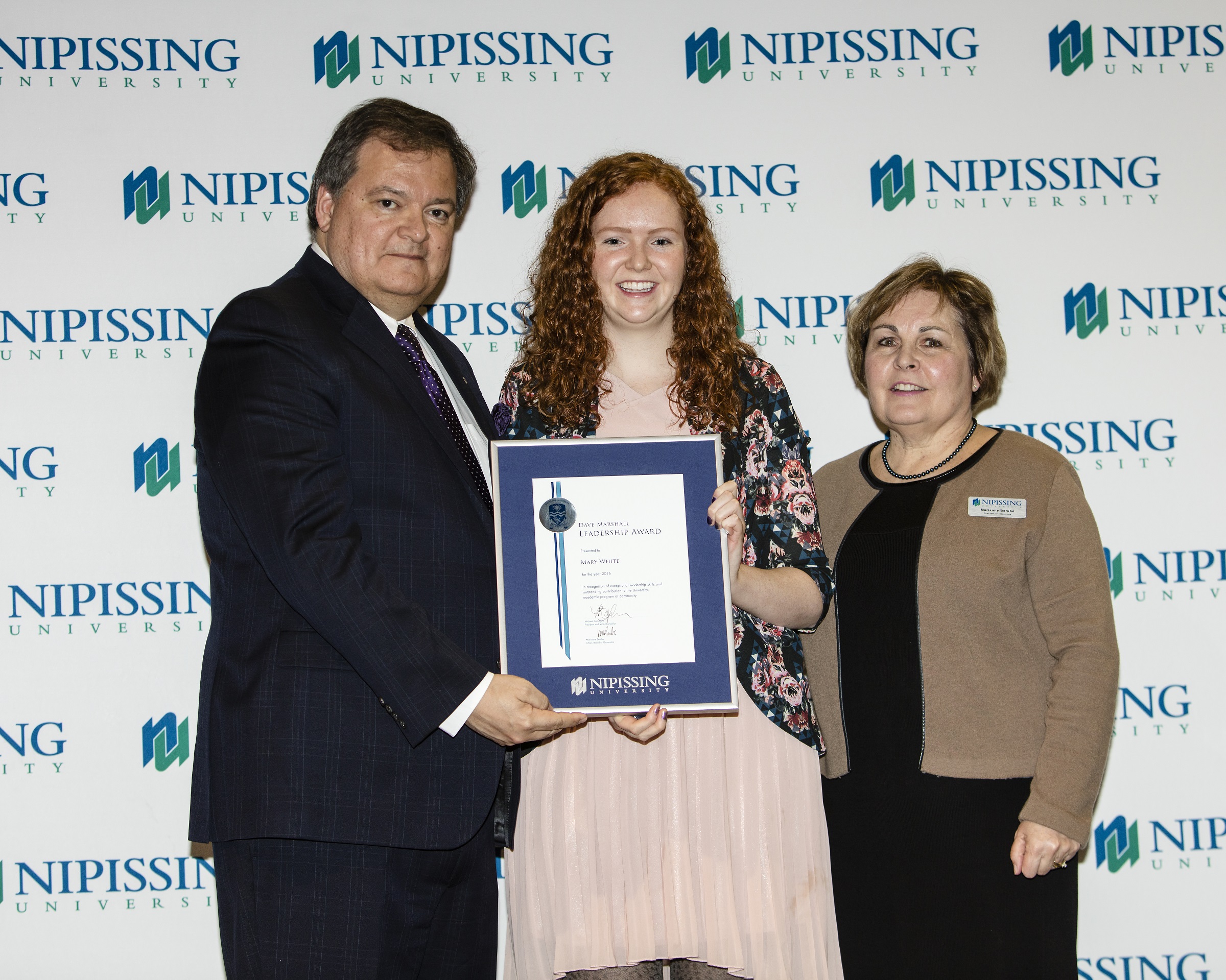 David Marshall Leadership Award presentation 2016