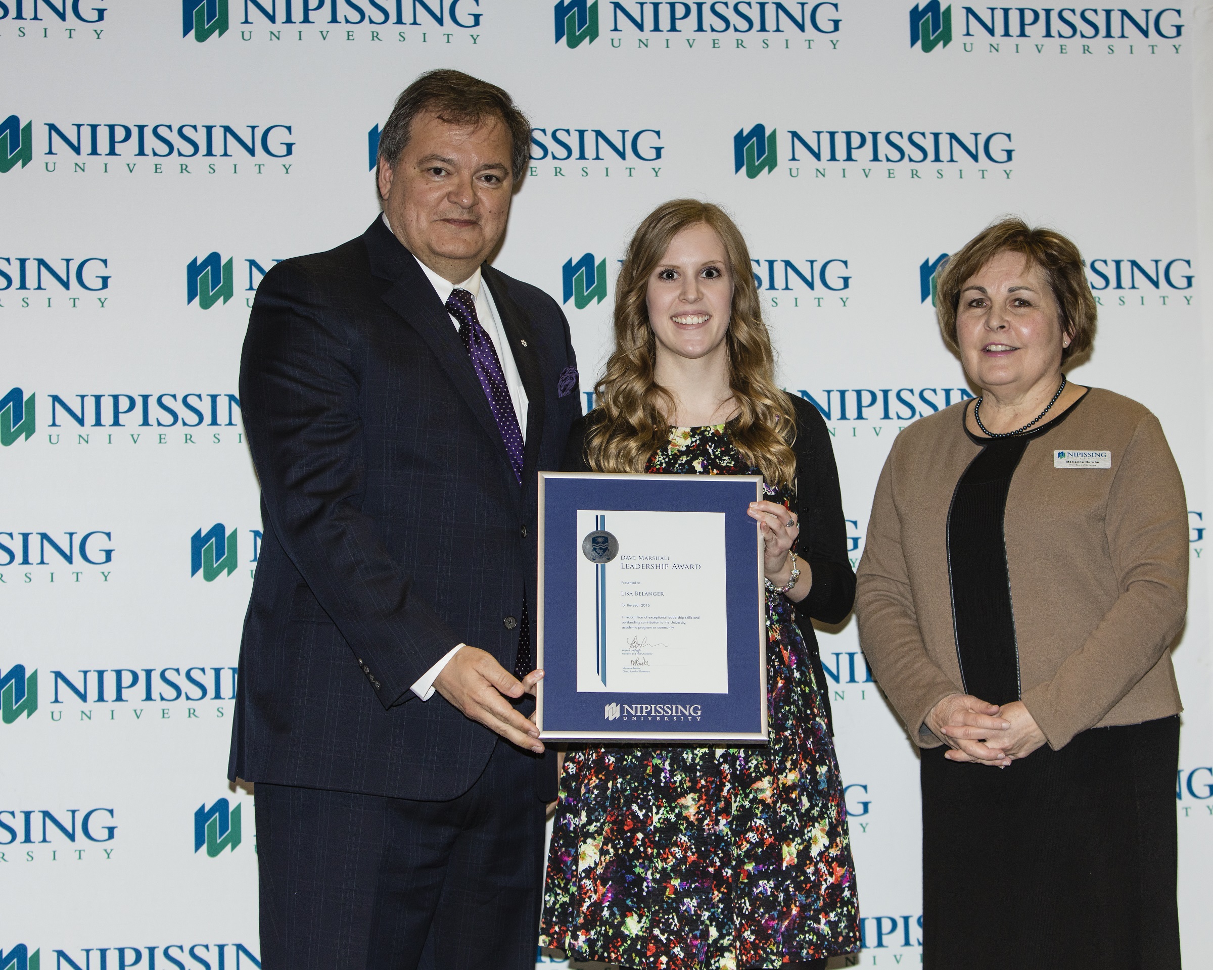 David Marshall Leadership Award presentation 2016