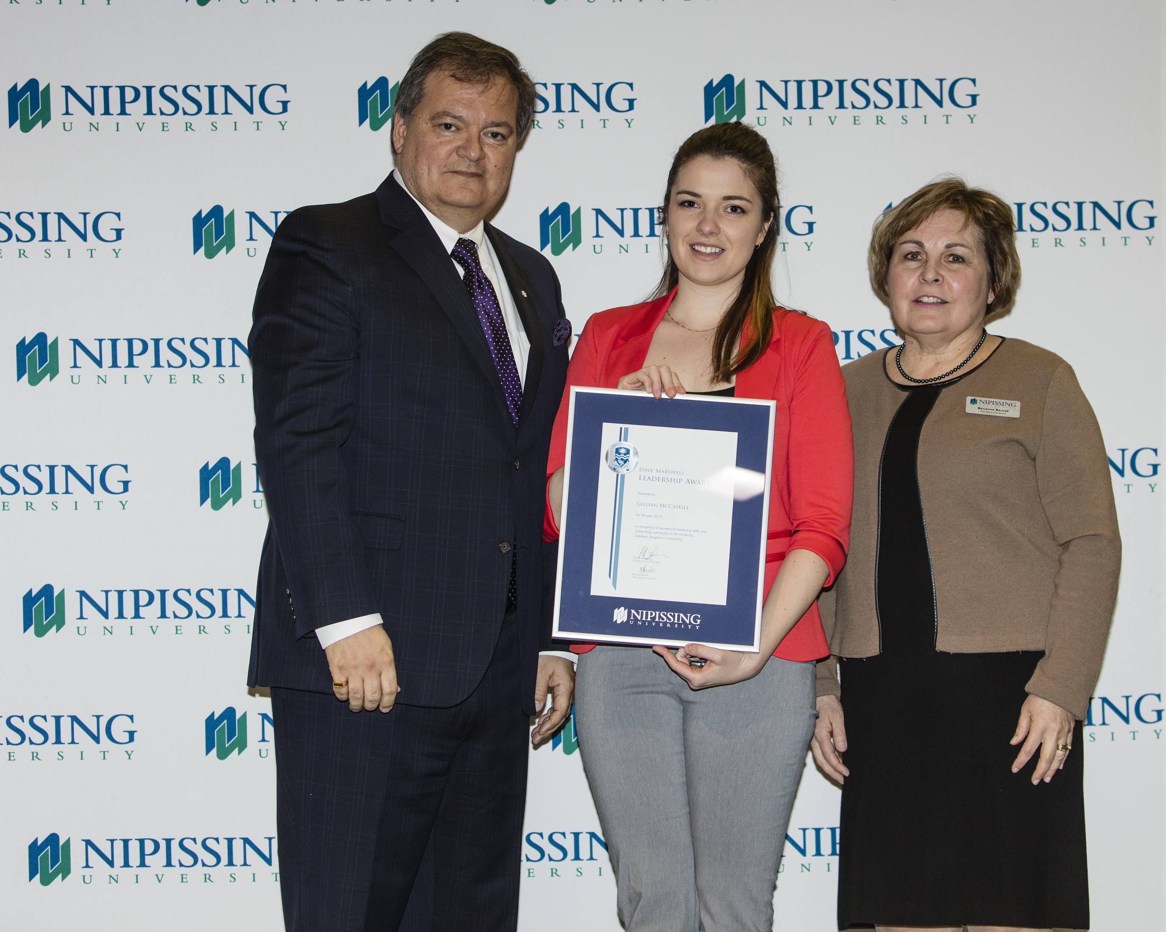 David Marshall Leadership Award presentation 2016