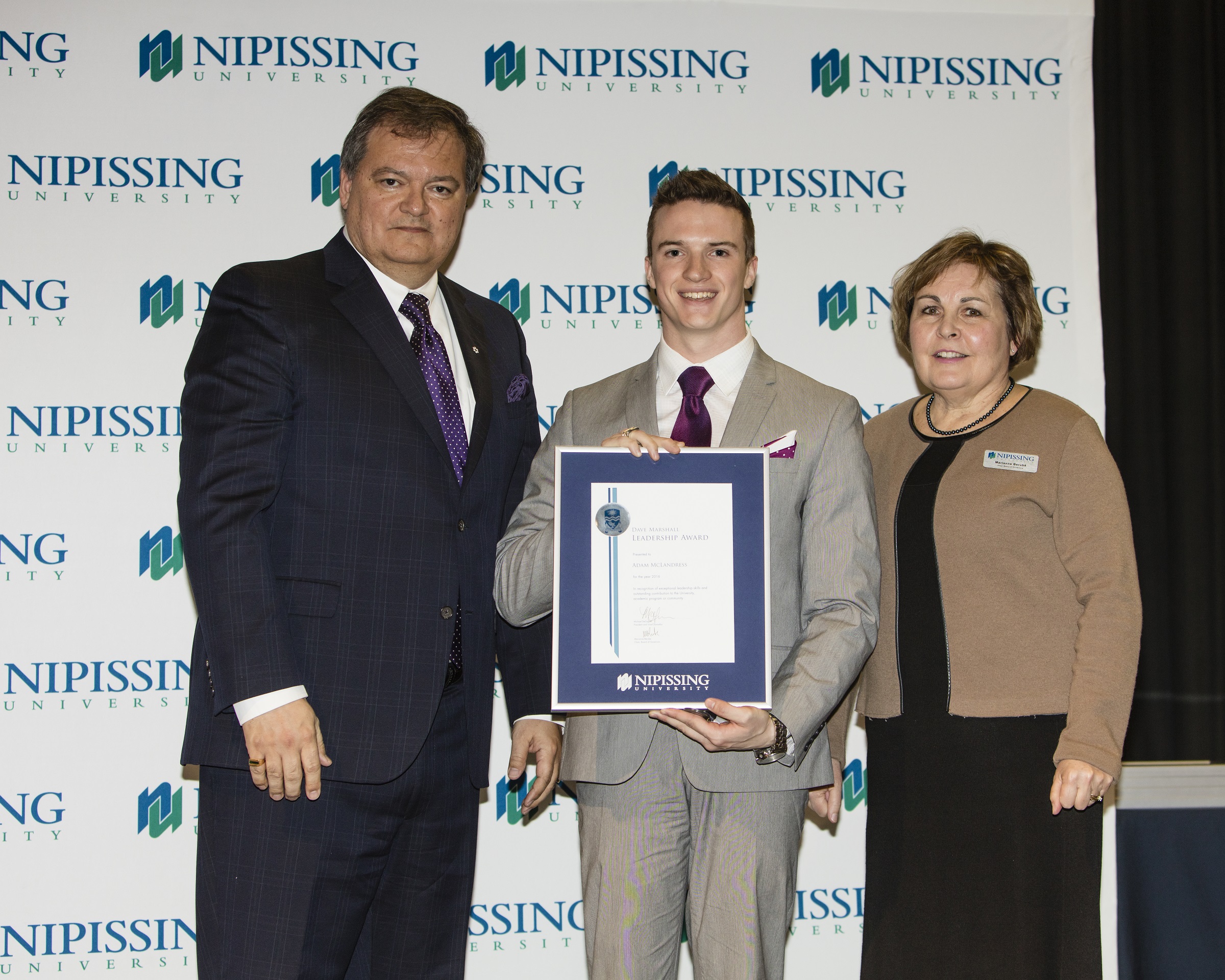David Marshall Leadership Award presentation 2016