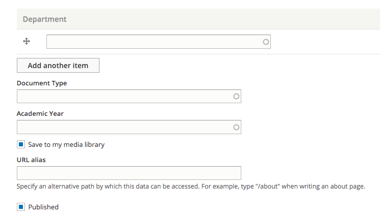 Add Document upload tags