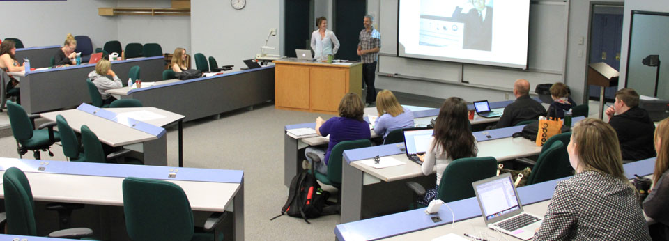 a lecture hall