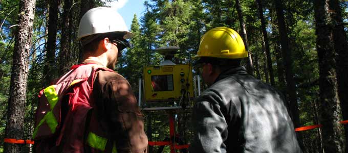 researchers using LiDAR technology