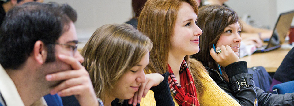 Students in math class