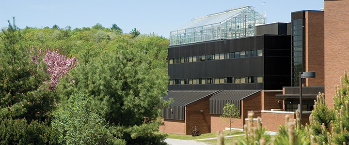a view of the exterior of the greenhouse