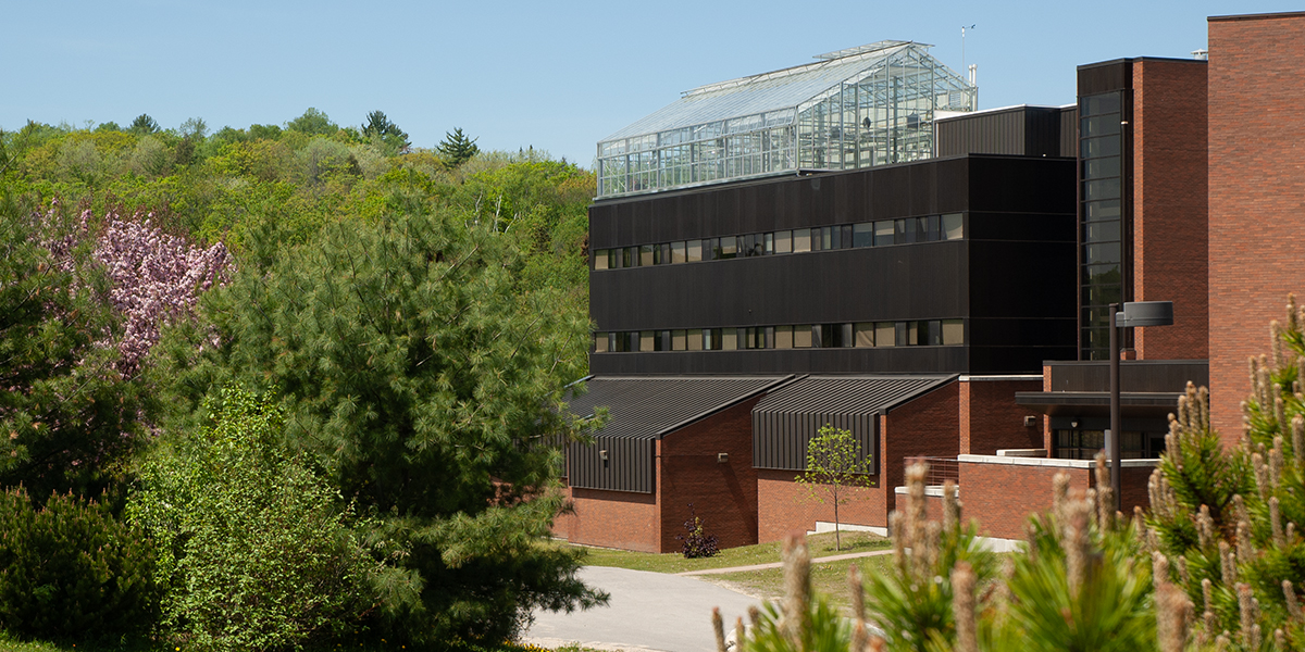 a view of the exterior of the greenhouse