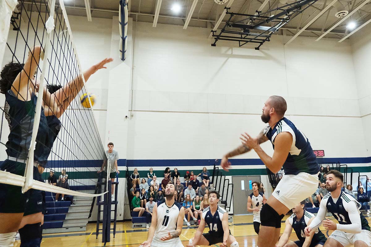 Men's Volleyball action