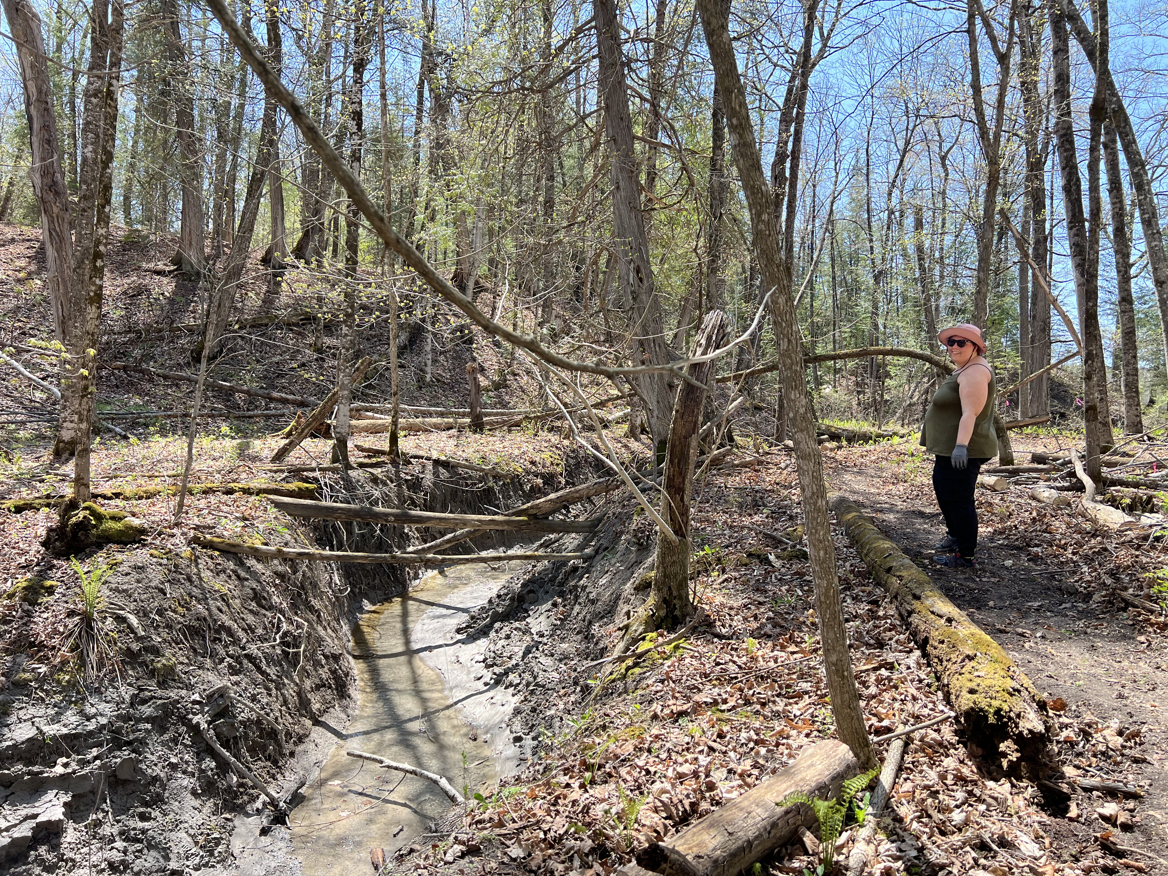 Hayley Heaslip next to the Bonnechere River