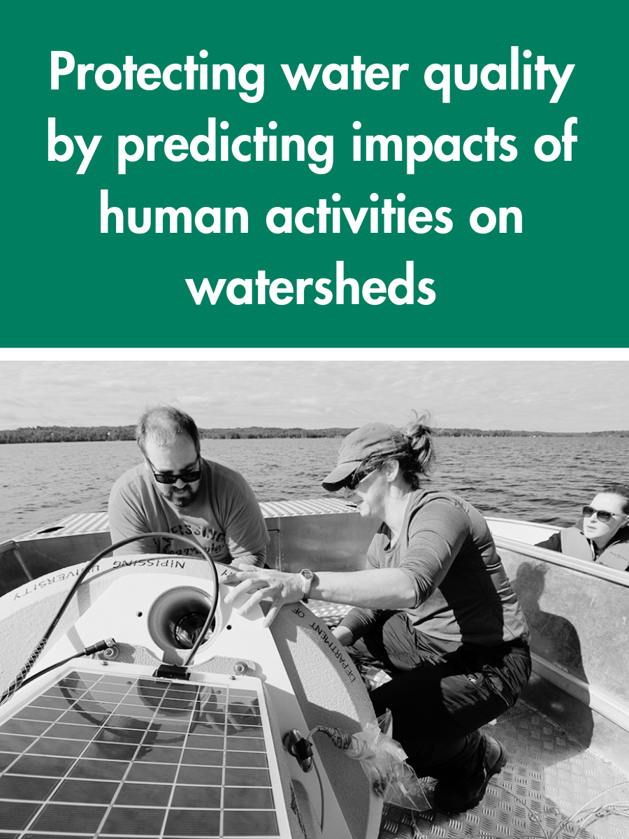 Predicting water quality by predicting impacts of human activities on watersheds