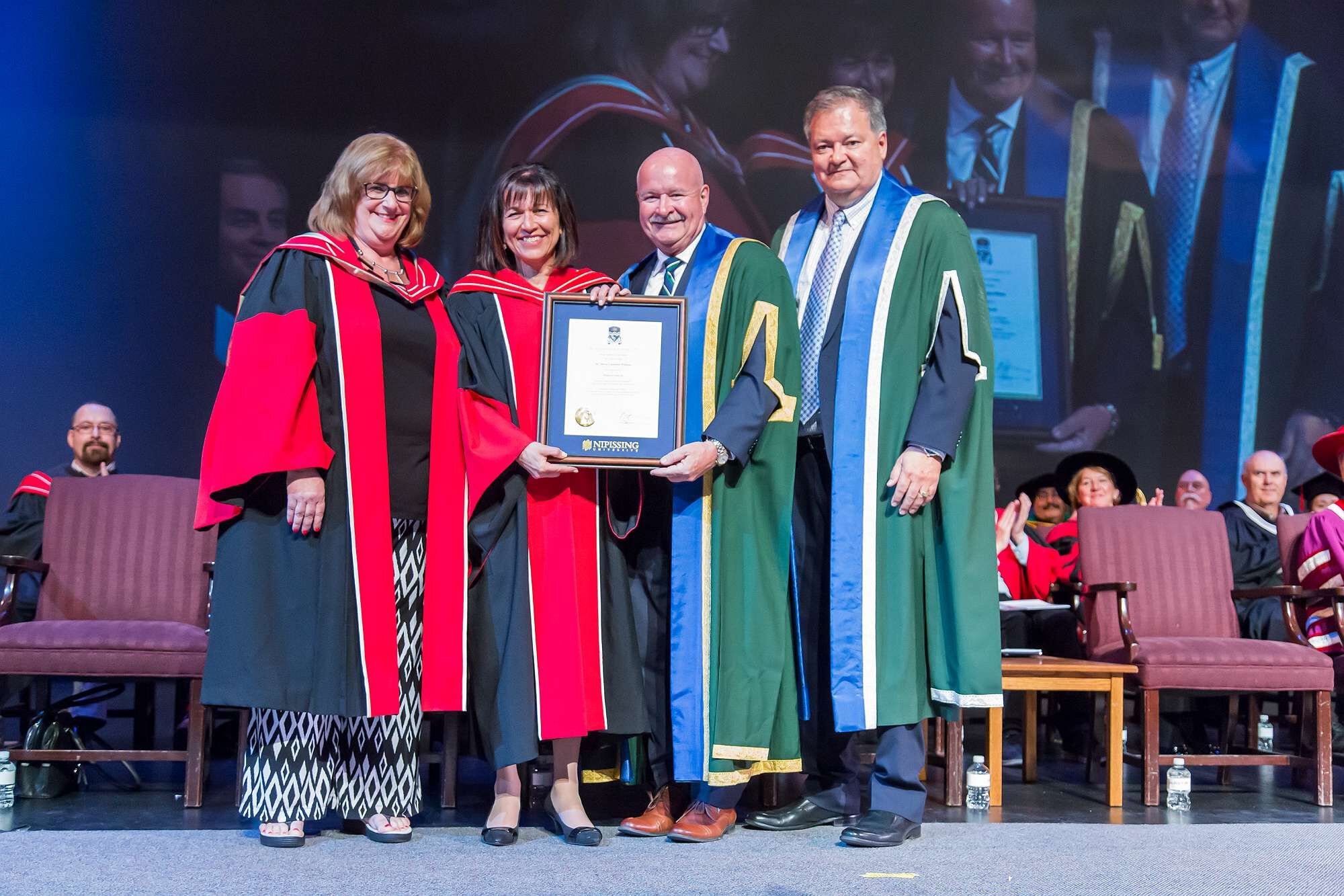 Dr. Maria Cantalini-Williams with dignitaries