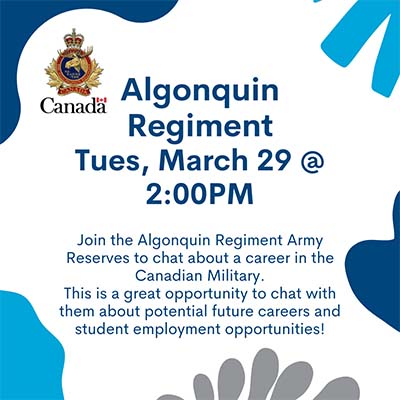 Algonquin Regiment and Career Services