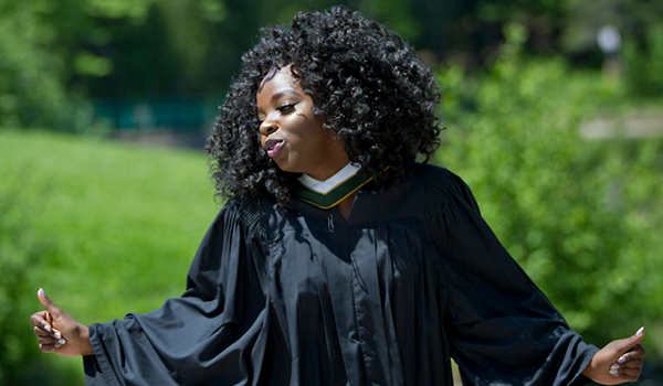 excited Nipissing graduate