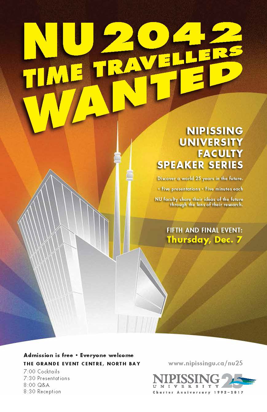 NU 25th Speaker Series 5 Poster