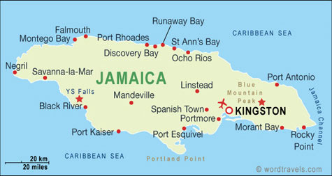 iLead Jamaica map