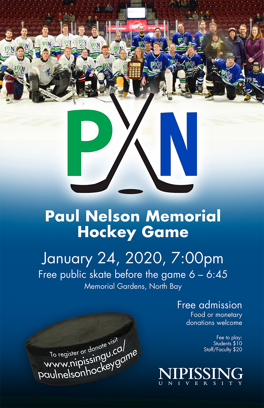 Paul Nelson Memorial poster 2020